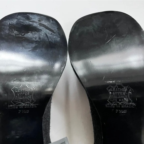 Vintage 90s Steve Madden Gray Mary Jane Chunky Heel Women’s Shoes Size 7.5 - Picture 3 of 14